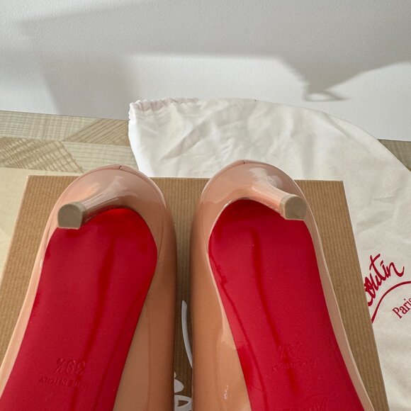 *NEW* Christian Louboutin PIGALLE Follies Pointe Toe Patent Leather Pump 39.5EU - Picture 9 of 10